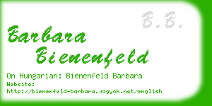 barbara bienenfeld business card